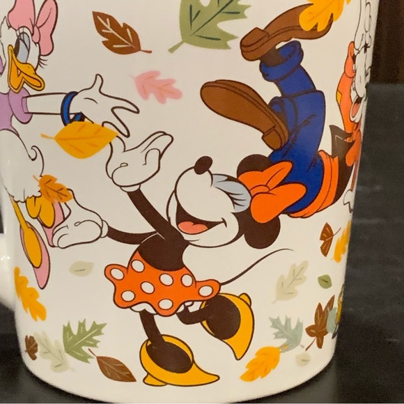 Mickey and Friends Harvest Hoopla Mug - Autumn Leaves Minnie Donald Goofy Pluto - Picture 7 of 12